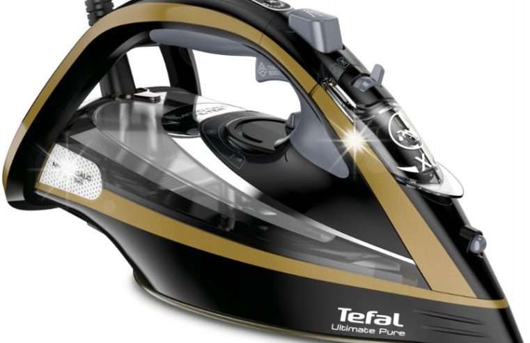 Парна ютия Tefal Ultimate Pure, 3000W, постоянна пара 60г/мин, мощна пара 250г/мин, технология Durilium AirGlide, комплект