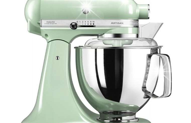 Миксер KitchenAid Artisan 5KSM175, метален, цвят шамфъстък, 4.8л, 36x22x34см