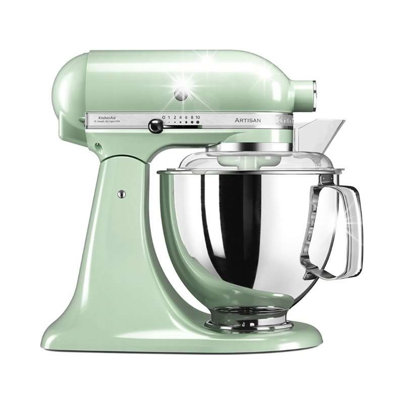 Миксер KitchenAid Artisan 5KSM175, метален, цвят шамфъстък, 4.8л, 36x22x34см