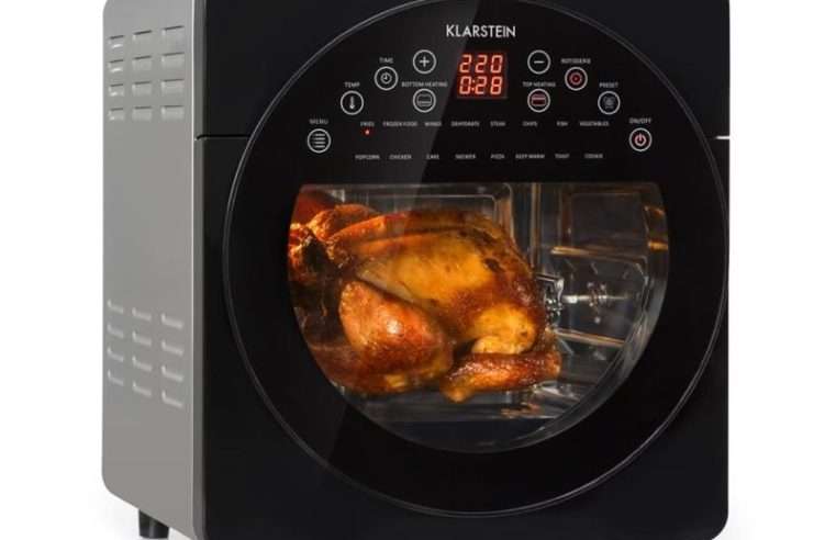 Фритюрник с горещ въздух Klarstein AeroVital Easy Touch, 1700W, 14 литра, 16 програми, черен, размери 33x38x37cm, пълен комплект