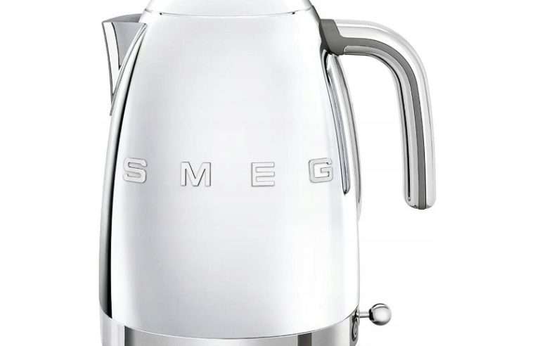 Електрическа кана Smeg Linia 50’s Style, регулиране на температурата, хром, 1.7L, 275x226x171mm