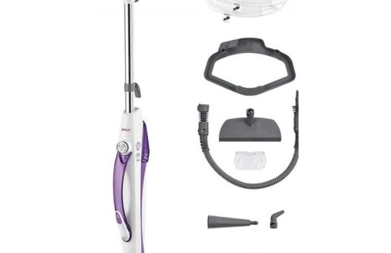 Парочистачка 2-в-1 1CY12MQ0A, 1500 W, старт за 15 сек, резервоар 0,3 L, дезинфекцира 99,9%, бял/лилав