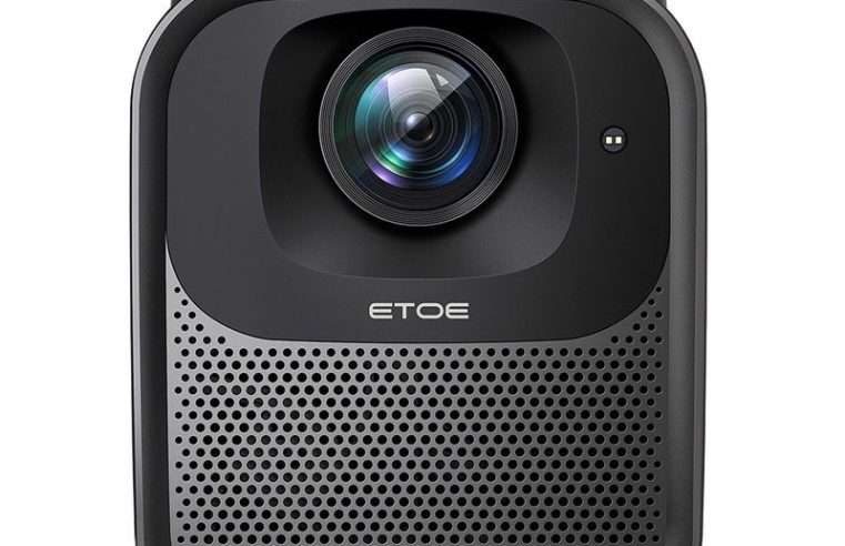 Видео проектор ETOE Seal Pro, 1080P, 1000 ANSI, Google TV, 2*10W високоговорители, черен, 25.7×19.2×17.8cm