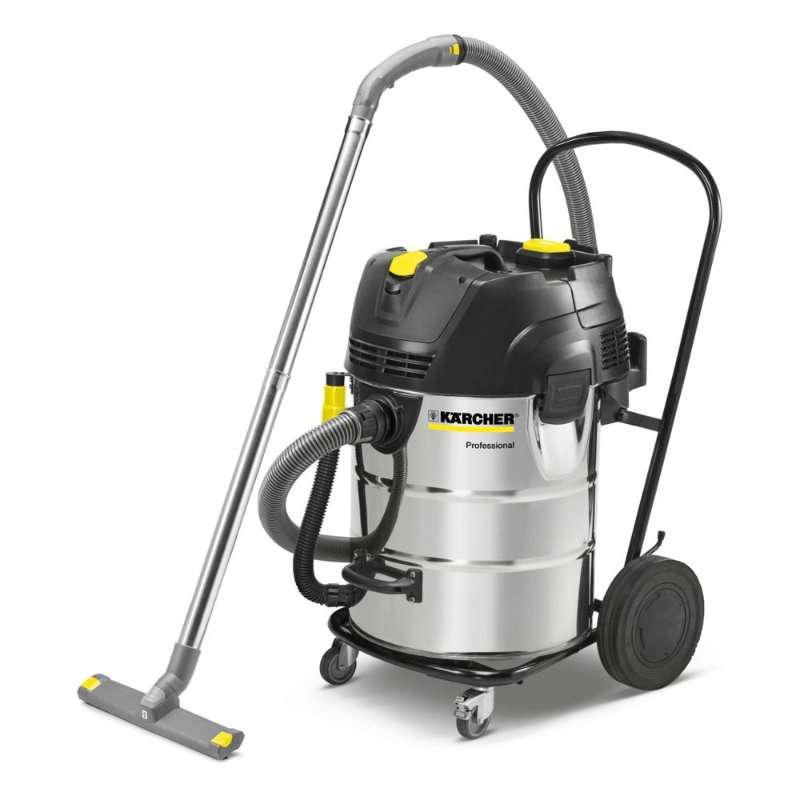 Kärcher NT 75/2 AP Me Tc Прахосмукачка за мокро/сухо почистване, 2760W, 75l, Черен/Неръждаема стомана