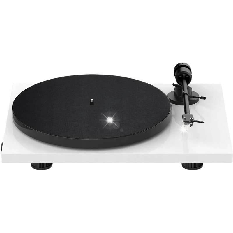 Грамофон Pro-Ject E1, с доза Audio-Technica AT3600L, бял, 420x112x330мм