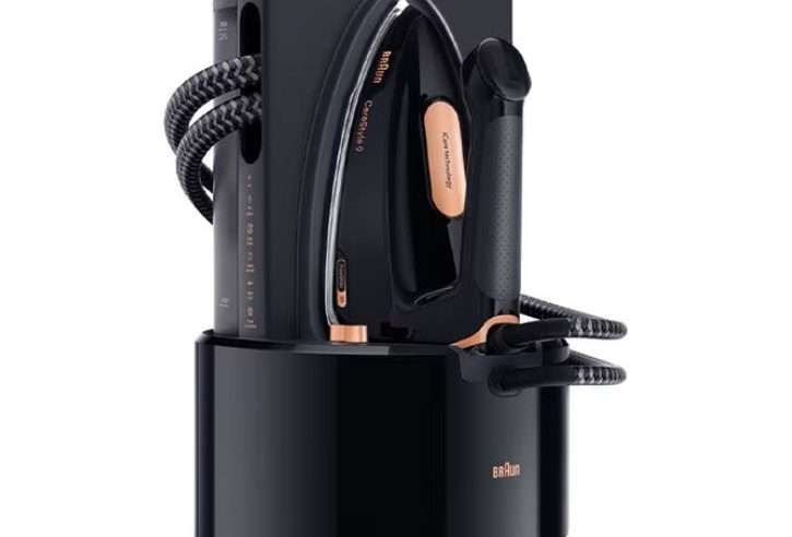 Гладачна станция Braun CareStyle 9 IS9090BK, 2700W, 9 бара, Променлива пара 190 гр/мин, Пароструйка 750 гр/мин, Сваляем 2 л резервоар, AutoClean, AutoSteam, iCare, FreeGlide, EloxalPlus плоча, Автоматично изключване, Черен