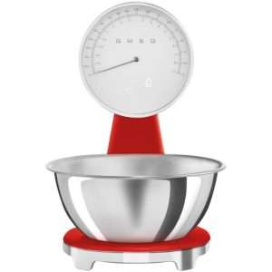Кухненска везна Smeg KSF01RDWW, 5 кг, Червена