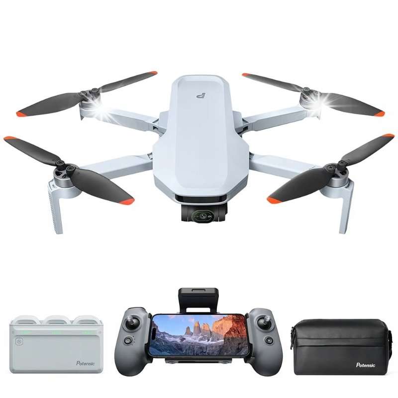 Дрон Potensic Atom2 Fly More Combo, пълен комплект