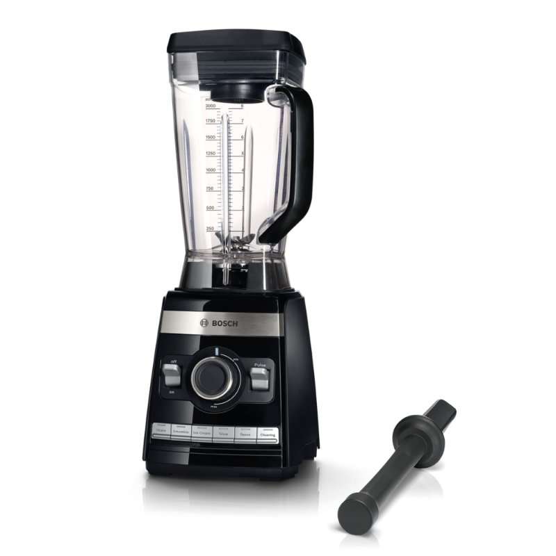 Блендер Bosch VitaBoost MMBH6P6B, 1600W, 45000 об/мин, 2 л, 6 програми, Купа от Tritan, Черен