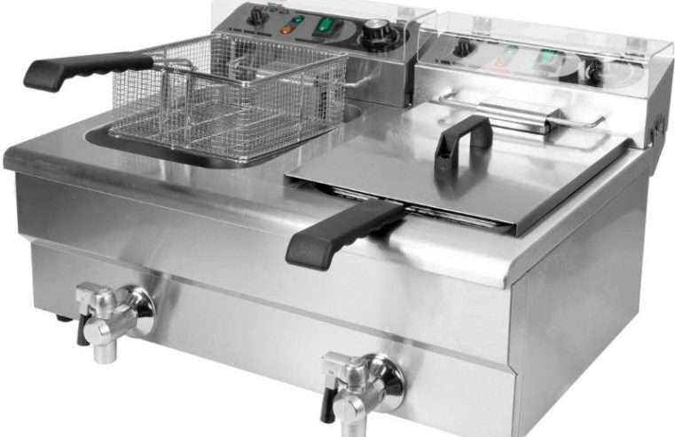 Двоен електрически фритюрник с вентил Yato YG-04634, 2x 12L / 2x 16L