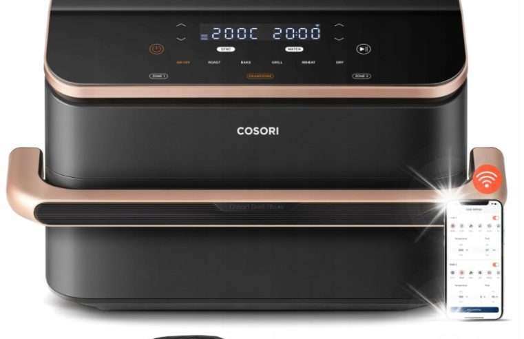 Фритюрник COSORI 10L, 2800W, 6 функции за готвене, черен, размери 51,7×33,3×31,2cm