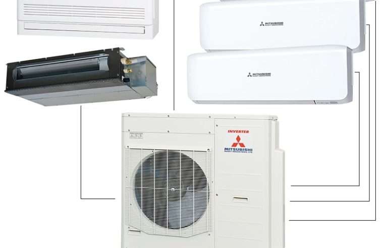 Външно тяло на мултисплит система Mitsubishi Heavy Industries SCM100ZS-W, 34000 BTU, 74 м2, А/А+, R-32, Бял