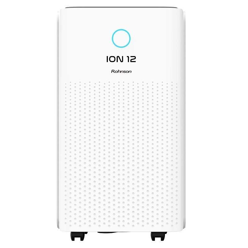 Обезвлажнител Rohnson R-91612, Капацитет 12 л / 24 ч, Таймер, Резервоар 2 л, Система за сушене, Бял