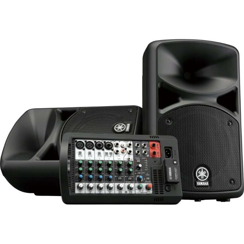 Yamaha Stagepas 400BT – преносима PA система с 8-канален миксер и вграден усилвател на мощност