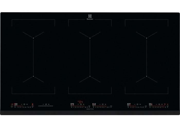 Плот за вграждане Electrolux EIV9467, Индукця, 6 нагревателни зони, Touch control, 91 см, Черно стъкло