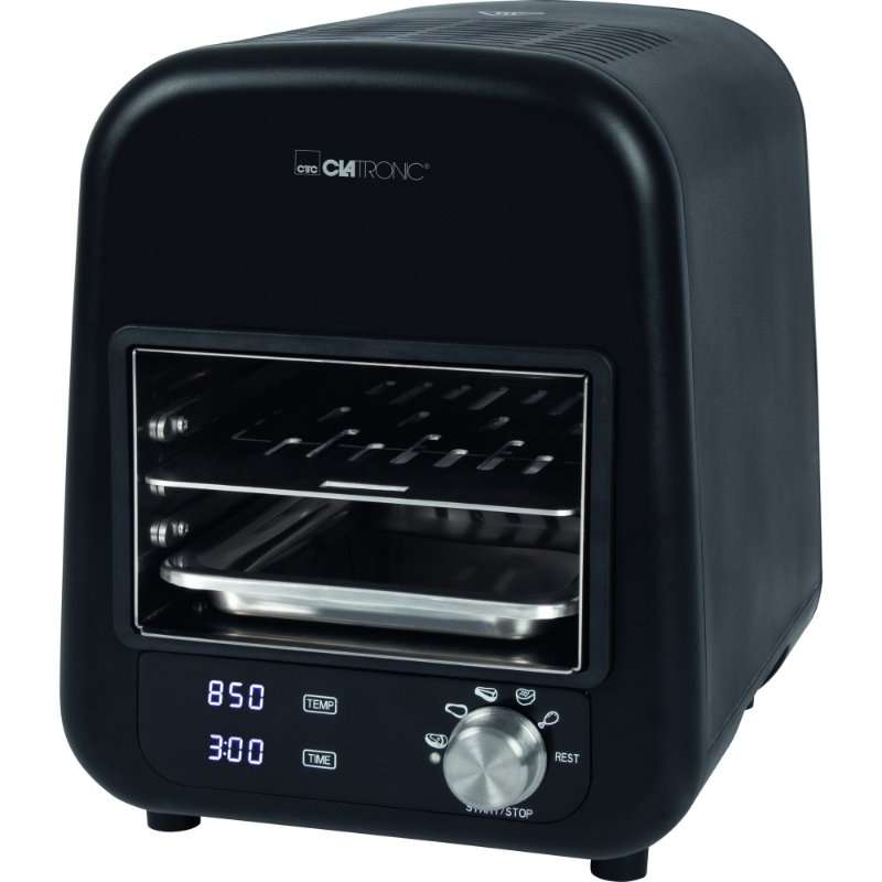 Електрически грил Clatronic EBG 3670, керамичен, инокс, 24.5×16см