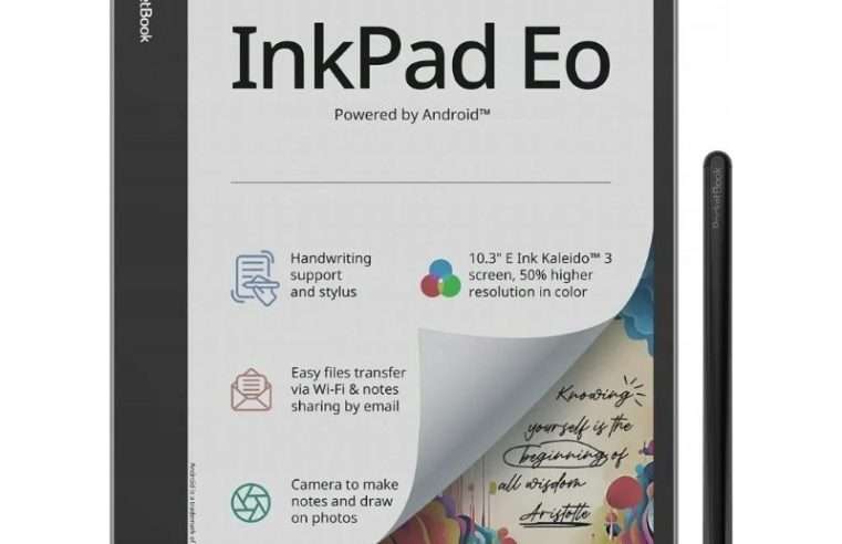 Електронна книга PocketBook InkPad Eo color 10,3″ 191x226x7mm сива