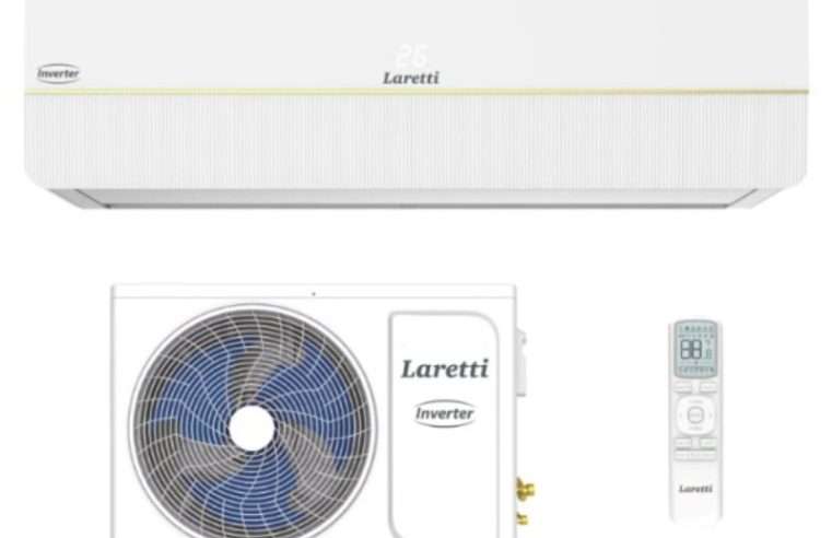 Инверторен климатик Laretti LR-09WF Gold Line, 9000 BTU, 25 м2, Обезвлажняване, Wi-Fi, R-32, Бял
