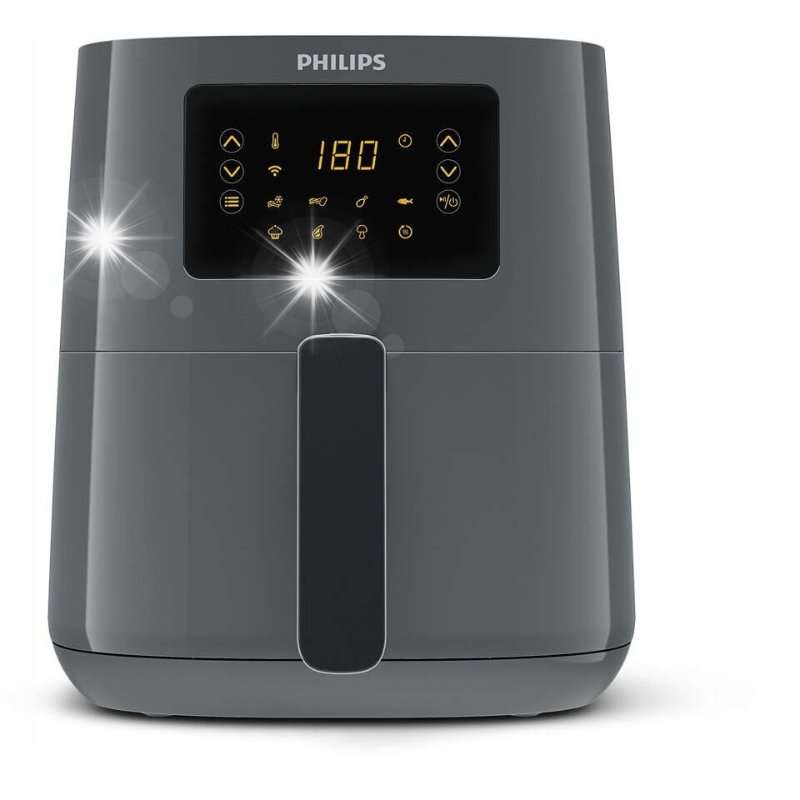 Фритюрник с горещ въздух Philips HD9255, 4,1л, 1400W, сив/черен, 339x359x264мм