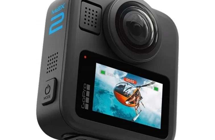 Спортна камера 360° GoPro MAX2 4K UHD, тъчскрийн, Bluetooth/Wi-Fi, цифрова стабилизация, Черна