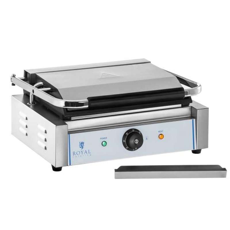 Електрически грил, RCKG-2200-F, 2200W, 30-300°C, неръждаема стомана, 39×43,5×20см, пълен комплект с инструкции