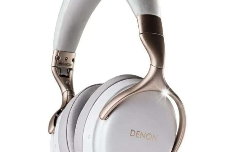 Безжични слушалки Denon AH-GC30, ANC, 20 часа живот на батерията, бели