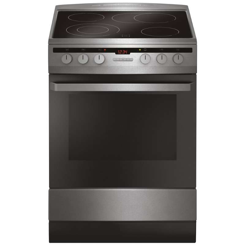 Amica 54037 Електрическа печка, 60×60 см, 4 зони за готвене, Енергиен клас А, Инокс