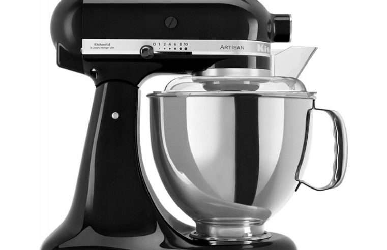 Планетарен миксер KitchenAid Artisan 5KSM175, 4.8L, черен, 36x22x34см