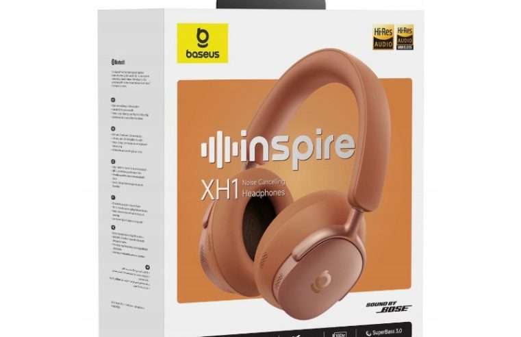 Безжични слушалки Baseus XH1 ANC, 360 звук, черни, сгъваеми