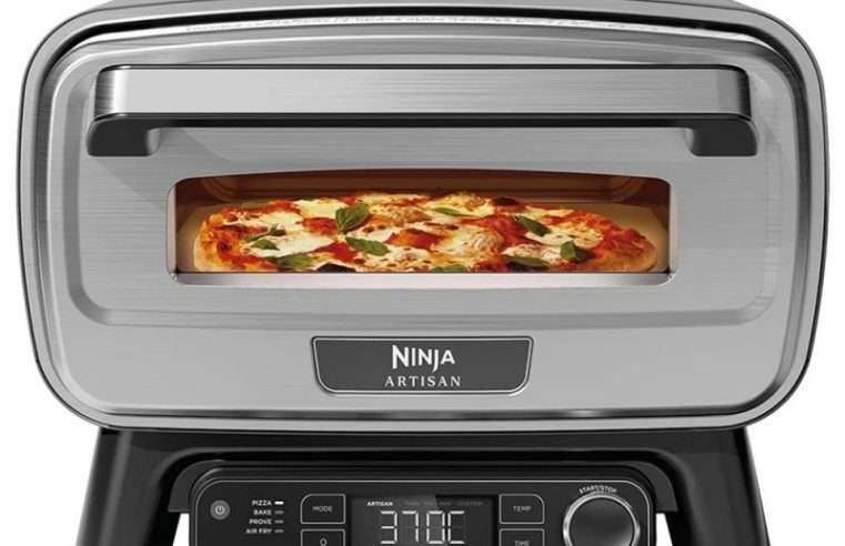 Електрическа фурна за пица 5в1 Ninja Artisan MO201EU, 1760W, 30×30 см, 5 функции, Touch Screen, 32-370C, Сив