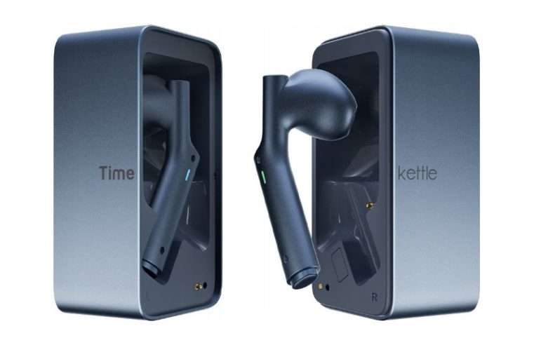 Casti traducatoare AI Timekettle W4, превод в реално време ~0,2 s, 42 езика/95 акцента, 13 офлайн езикови двойки, Bluetooth 5.3, автономност 10 ч с калъф, тъмносин