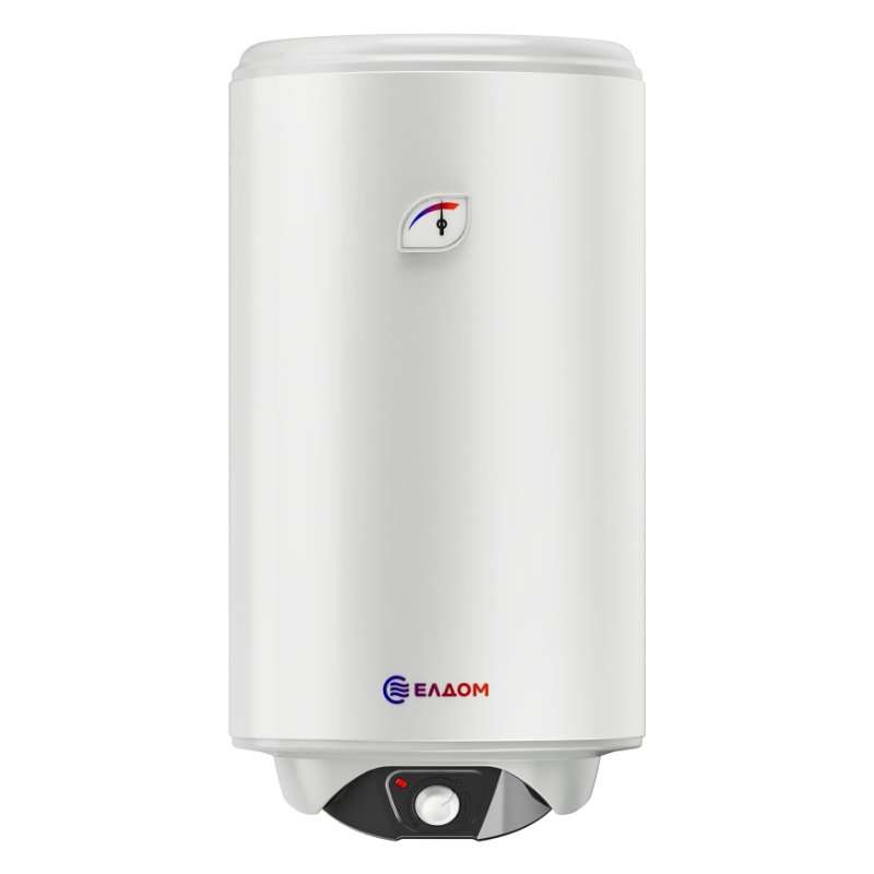 Вертикален бойлер ЕЛДОМ WVS08044FD, 80л., 2х1200 W, сухи тръбни нагреватели, емайлиран водосъдържател