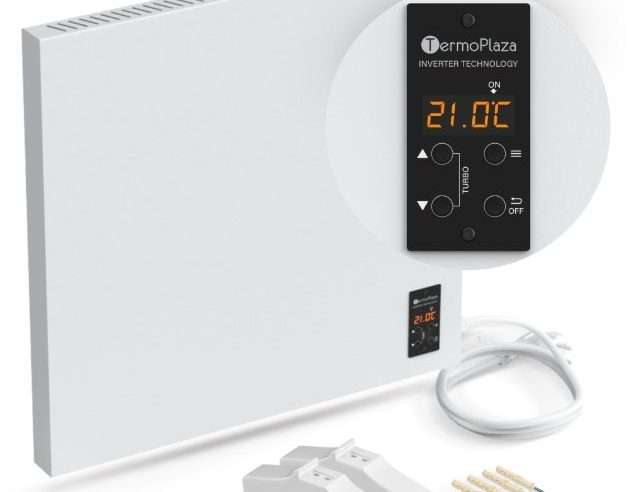 Отоплителен панел TermoPlaza 2в1, 270W, инфрачервен и конвекционен, подов монтаж, размери 51x49x4см, пълен комплект.