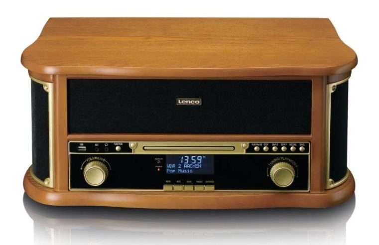 Lenco TCD-2571 ретро дъска с Bluetooth, дърво, 234556
