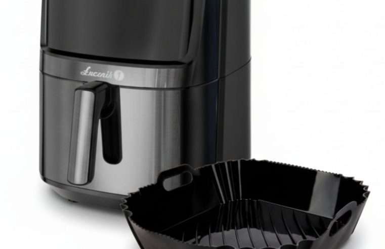 Фритюрник без мазнина lucznik AF-1500 Air Fryer Steam+, 6.5L, комплект със силиконова вложка
