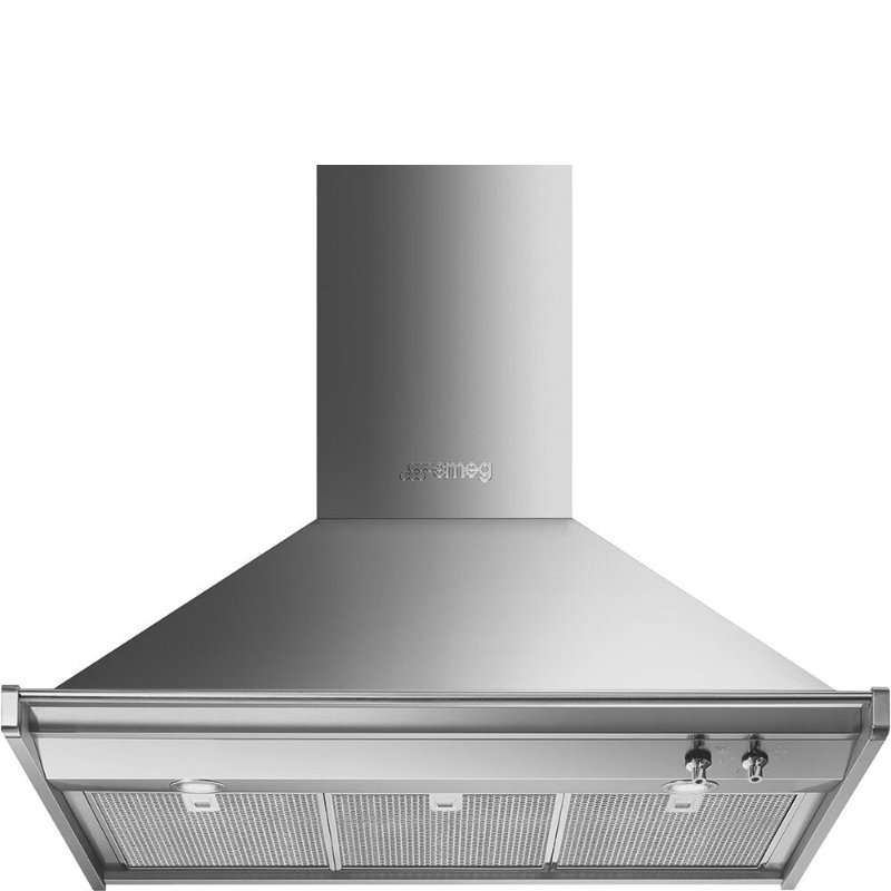 Абсорбатор Smeg KD90HXE, 90см, 781м3/ч, 3 скорости, инокс, LED осветление