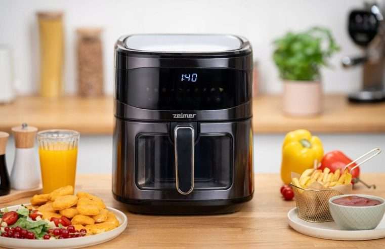 Фритюрник без мазнина Zelmer ZAF6020 1600 W 6,5 л, черен, с автоматични програми