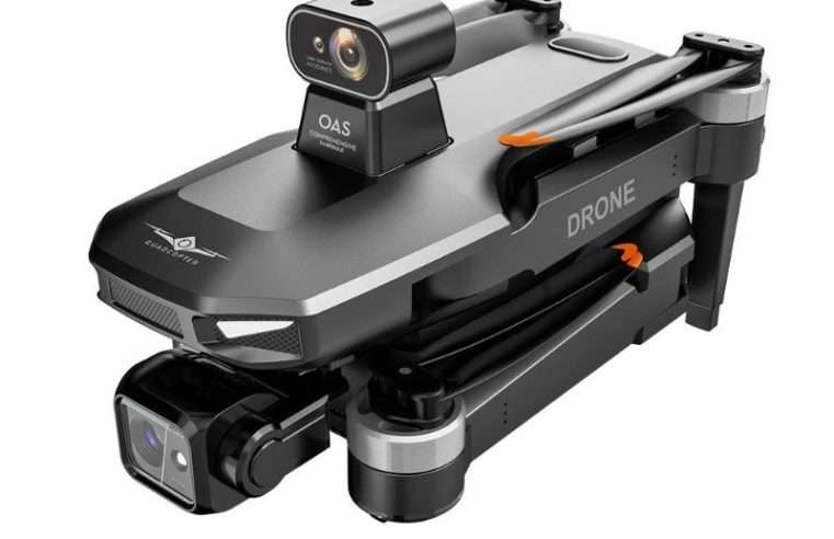 Професионален дрон KF104 MAX2, KFPLAN, 4K UHD 5G GPS камера с 360° обектив за избягване на препятствия, дистанционно управление с екран, обхват 10 км, 3-осен гимбал, безчетков мотор, батерия 11.4V 3900mAh, 40 мин. автономност