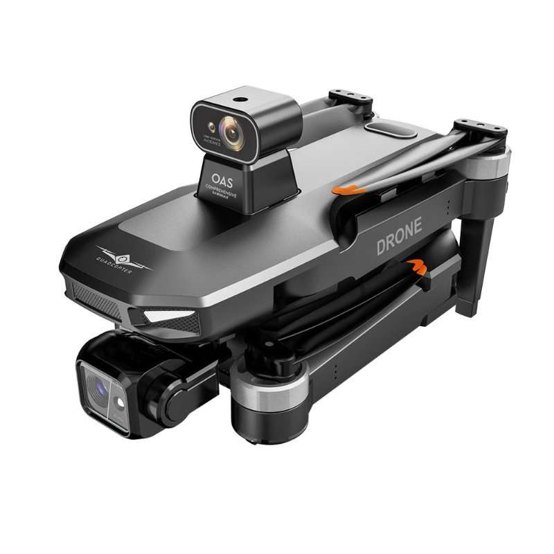 Професионален дрон KF104 MAX2, KFPLAN, 4K UHD 5G GPS камера с 360° обектив за избягване на препятствия, дистанционно управление с екран, обхват 10 км, 3-осен гимбал, безчетков мотор, батерия 11.4V 3900mAh, 40 мин. автономност