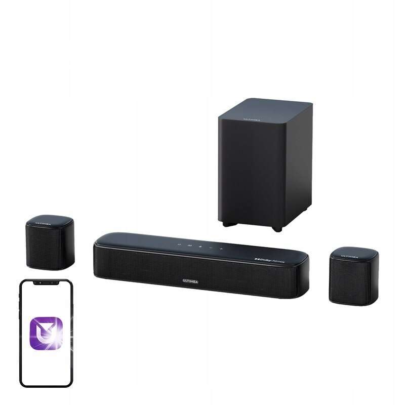 Саундбар Ultimea Aura A50 Pro 5.1 Dolby Atmos черен 400x100x65mm