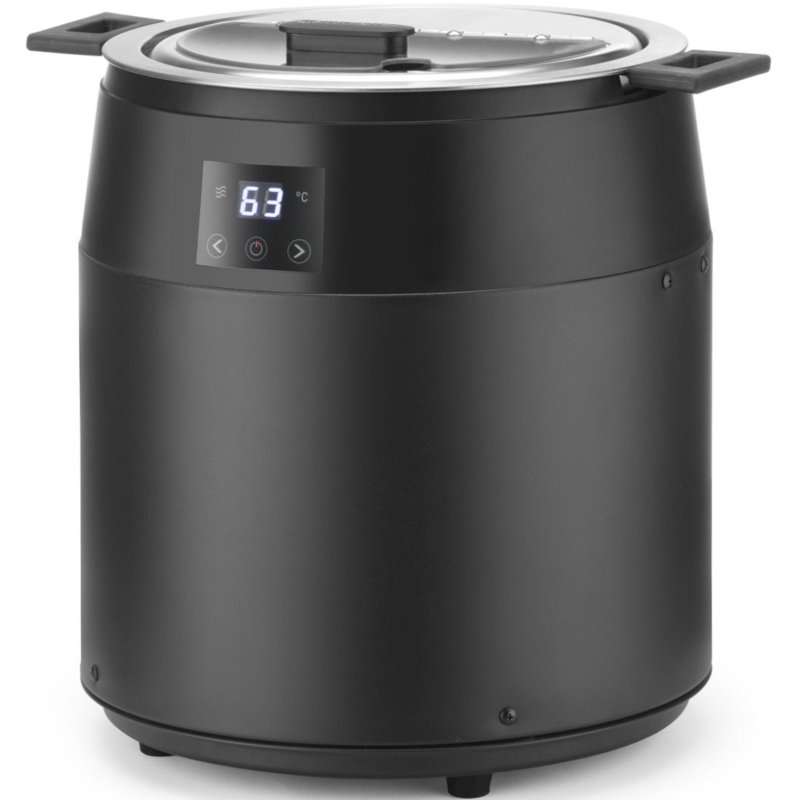 Електрически котлон за супа WATERLESS 10л, HENDI, 450W, черен, размери 330×398мм
