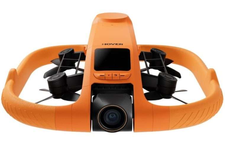 Дрон HOVERAir AQUA Basic Combo, 4K, водоустойчив, 128GB, 23мин, бял, 249гр