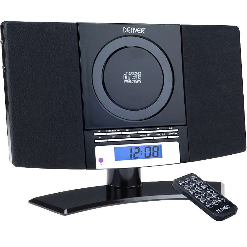 Аудио система Denver MC-5220, FM радио, CD, черна, 30.5x18x6см