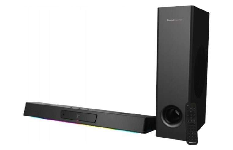 Саундбар Creative Katana V2X, 2.1 канала, Bluetooth, черен, размери 600x95x62mm, комплект със субуфер 116x250x423mm