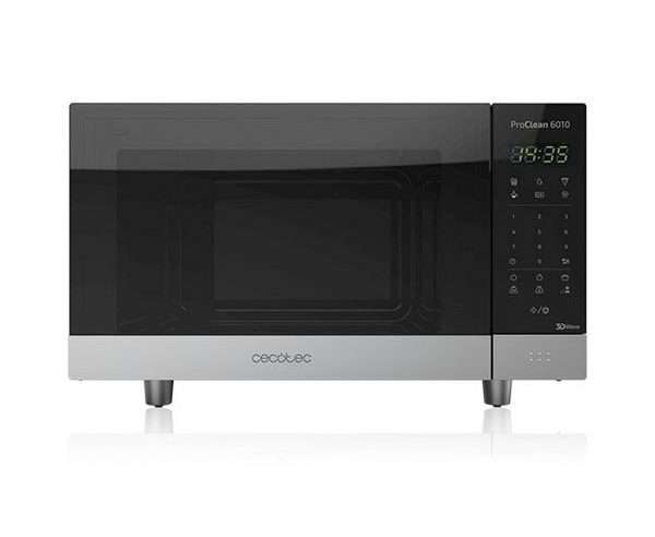 Микровълнова Фурна С Грил Cecotec, ProClean 6110, 23 L, 800W, Черен Сребрист