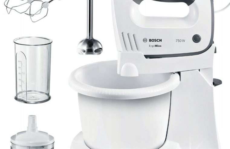 Миксер с купа Bosch ErgoMixx 750W, 5 скорости, функция Turbo, бял, 220x310x340мм