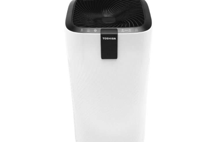 Въздухопречиствател Toshiba CAF-X116XPL, CADR 700 m3/h, модерен дизайн, Dual Max филтър, бял