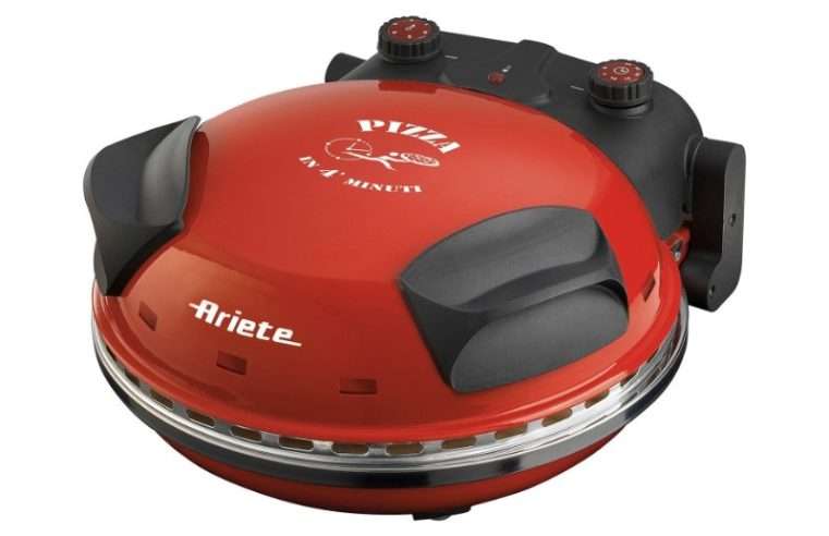 Мини фурна за пица Ariete 909 камък 33см червена 4л 400C