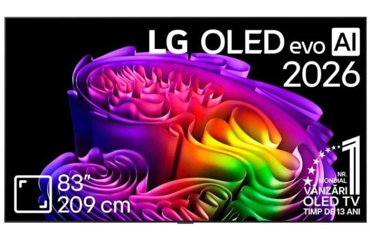 Телевизор LG OLED Evo 83G62LW, 83″ (209 см), Smart, 4k Ultra HD, 165 Hz, Клас D (Модел 2026)
