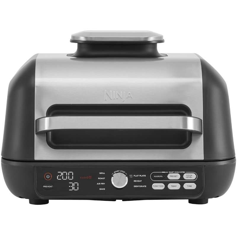 Електрическа скара NINJA Foodi AG651EU, Функция фритюрник с горещ въздух, 2460W, 3.78л, Черен